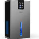 Dehumidifier, Dehumidifiers for Home, 98 OZ Water Tank, (1000 sq.ft) Quiet Dehumidifier for Basement Bathroom Bedroom with Humidity Display, Auto Shut Off, Relaxing 7 Color Ambient Light(Black)