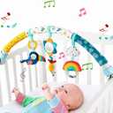 Pau1Hami1ton Baby Stroller Arch Toys, Car Seat Toys,Bouncer Toy Bar/Mobile for Bassinet,Adjustable Baby Hanging Toys Fit for Crib Bed,Stroller,Car Seat.S-19(Bee)