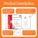 Funny Double-Sided Mother's Day Card for Mom, Awesome Mom Card from Son Daughter with Red Envelope and Sticker