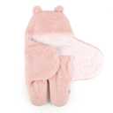 Tadpoles Super Soft Plush Sherpa Swaddle Wrap - Blush | 100% Microfiber Plush Polyester Sherpa | Soft, Smooth & Durable | Fits Babies 0-12 Months | Ideal for Use in a Stroller, Car or Crib