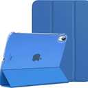 MoKo for iPad (A16) 11th Generation Case 11 Inch 2025, iPad 10th Generation Case 10.9 Inch 2022, Slim Stand Hard PC Translucent Back Shell Smart Cover, Support Touch ID, Auto Wake/Sleep, Cobalt Blue