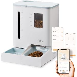 iPettie FW54 5G/2.4GHz WiFi Automatic Feeder and Waterer 2-in-1 Set for Pet