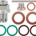 M14.1-1.5 x 15mm Oversize Piggyback Oil Drain Plug, Stainless Steel Self Tapping Oil Pan Thread Repair Kit