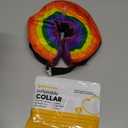 BENCMATE Inflatable Dog Cone Collar Alternative, Soft Dog Cone for Small Medium Large Dogs and Cats, Neck Recovery ECollar Donut Collar After Surgery (Small, Rainbow)