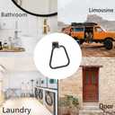 Oil Rubbed Bronze Towel Ring for Bathroom, Kitchen Bath Towel Holder Hangers Wall Mount Heavy Duty Stainless Steel