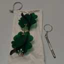 Hycredi St. Patricks Day Irish Shamrock Sunglasses Green Four Leaf Clover Leprechaun Costume Glasses