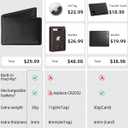 HiWe Anti-Lost Bifold Men Wallet with Find My, Vegan Leather, RFID, Original Design, Black