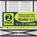 2 Pack 413 Replacement Filter Compatible with AprilAire Whole House Air Purifier 1410, 1610, 2410, 2416, 3410, 4400, MERV 13, 16 x 25 x 4 Air Filter