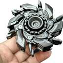 EDC Fidget Sliders Open Armor Spinning TopFidget Toys Stress Relief for Adults Magnetic Metal (Grey)