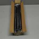 Shower Curtain Rod Adjustable 43-78 inch, 1"Diameter Spring Tension Curtain Rod No Drill, Anti-Rust Non-Slip Shower Rod, Black Shower Curtain Rod for Bathroom Tension