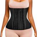 ECOWALSON Waist Trainer for Women - 9/25 Steel Bones & Additional Extender Cincher Corset for Hourglass body Shaper (XX-Small)