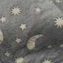 QSTEHEML Moon Glow in The Dark Blanket,Star Gifts Toys for Kids Boy Birthday Christmas Bedroom Decor for Age 3-12 Years Old Toddler Teens Child Grandkids Soft Luminous Blanket 50"60"
