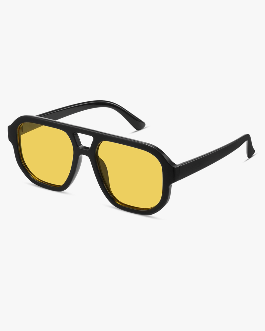 livho Trendy Polarized Square Aviator Sunglasses Women Men Square Eyewear Frame, Retro Sun Glasses for Women Men 2025 Shades