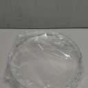 MAONAME Clear Round Serving Tray with Handles, 13" Plastic Clear Tray, Round Decorative Tray for Coffee Table, Ottoman, Bathroom, Vanity