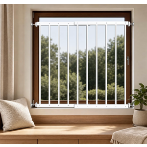 19.49-33.64" Wide Window Guards for Child Safety White 2 Piece