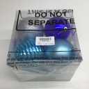 Poen 8 Pcs 4" Christmas Ball Ornaments Christmas Tree Hanging Decorations Xmas Plastic Shatterproof Colorful Ornaments Set with Rope for Holiday Party  (Blue Silver)