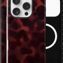 Magnetic Case for iPhone 16 Pro Max, Compatible with MagSafe, Aesthetic Tortoise Shell Cute Design for Women, Hybrid 2-Layer Hard Shell Phone Cover