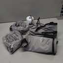 Vacuum Bag for Travel, Professional IPX8 Waterproof Reusable Vacuum Compression Bags for Travel Suitcases, Durable Space Saver Bag(3 PACK,With Pump) (Grey)