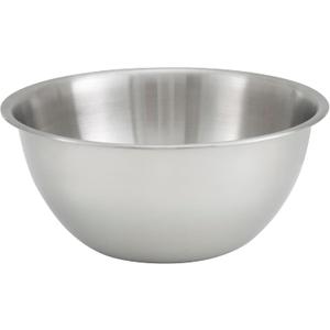Winco 5 Quart Heavy-Duty Stainless Steel Mixing Bowl, Deep