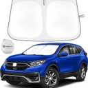 Car Windshield Sun Shade Compatible with Honda CR-V 2017 2018 2019 2020 2021 2022 CRV Accessories Foldable Sunshade Custom Windshield Sun Visor