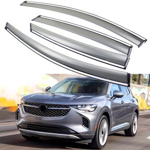 Side Window Visors Wind Deflectors Sun Rain Guards Compatible with Buick Envision 2021 2022 2023 2024 2025 2026, Tape-On 4 pcs