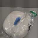 Knee Pillow for Side Sleepers, Memory Foam Leg Pillow for Side Sleeping, Between Legs Pillow for Back Hip Pain, Spine Aligning, Sciatica, Pregnancy-Under Knee Pillow with Ice Silk Cover and Strap (White&Blue)