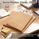 50 Pack 13.2" x 9.4" Expandable Envelope, Large Kraft Catalog Envelopes, Peel and Seal Document Organizer, Thick Manilla Folders for Home, Office, Business, Photo, Magazine, Mailing, Storage