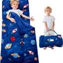 Lasoftan Toddler Nap Mat with Pillow and Blanket, Extra Large Rolled Napping Mats,Slumber Bags for Boys Girls,Kids Sleeping Bag for Daycare, Preschool Travel Camping