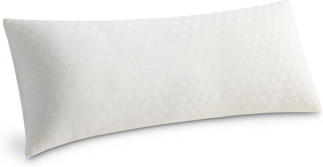 Oubonun Full Body Pillow for Adults, Soft and Fluffy Large Body Pillow for Sleeping, Premium Long Bed Pillow for Side Sleepers (21 X 54,Cream)