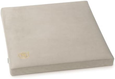 Florensi Meditation Cushion - Comfortable Floor Pillow - Traditional Tibetan Meditation Pillow with Beautiful Velvet Cover - Large Floor Cushion Seating for Adults - Premium Yoga Buckwheat Bolster