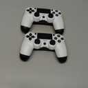 AROEVEIB 2 Pack Controller with Charger Dock for PS4 Wireless Game Controller, with LED Charging Dock Station, 2 USB Cable (Blue Black)