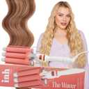 INH Hair Waver 3 Barrel | Ceramic Curling Iron for Beach Waves | Wavy Hair Curler for Fine, Thin, Thick, Long & Short Hair | Dual Voltage Deep Waver w/LED Screen & 360 Swivel Cord for Easy Styling