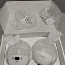 Paruu Hands Free Breast Pump P16, Wearable Breast Pump Electirc Portable with 4 Modes & 12 Levels, Max 309mmHg Strong Suction 19/21/24mm Flange Inserts Wearable Breastfeeding Pump, 2 Pack White
