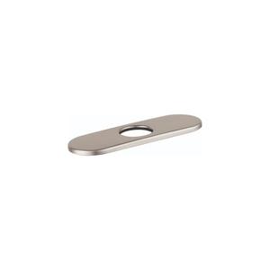 hansgrohe Base Plate for Traditional Single-Hole Faucets, 6" Premium 7-inch Classic Coordinating Base Plate for Bathtub Faucet in Brushed Nickel, 14018821