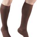 Truform 20-30 mmHg Compression Stockings for Men and Women, Knee High Length, Closed Toe, Brown, X-Large