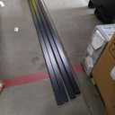 BLIKA 4Pack 8FT Stainless Steel Cable Railing Handrail, Black Rectangular Handrail Flat Top Rail with End Caps for Deck Stair Cable Railing System, Deck Hand Rails for Indoor/Outdoor, BL01-T