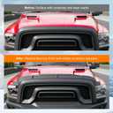 powoq Hood Deflector Compatible with 2009-2018 Dodge RAM 1500 Deflector TPE Shield Hood Protector Replacement for 2009 2010 2011 2012 2013 2014 2015 2016 2017 2018 Dodge RAM 1500 Accessories