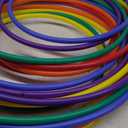 S&S Worldwide No-Knott Hoops Easy Pack. Heavy Duty, Institutional Quality for Hula, Exercise, Games, PE and More. Assorted Colored, 6 Each in 24", 30" and 36". Pack of 18.
