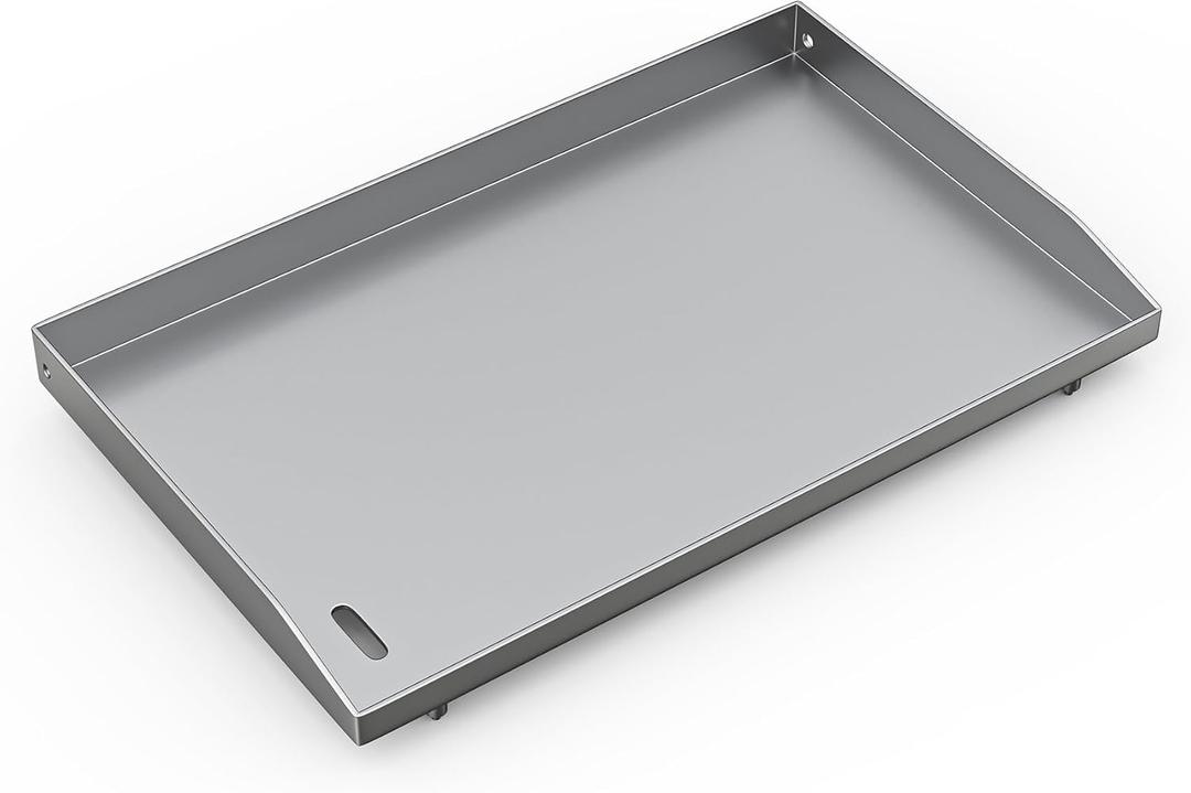 Upgrade 28 Inch Griddle Top for Weber 28" Gas Grills 1501005/43310201, Heavy Duty Steel Gas Griddle Replacement Top with Oil Vent for Weber 3 Burner Grills, Not Fits for Slat 28 Inch