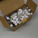 LORRYTE Connectable 43FT 100LED Globe String Lights | 8 Modes Warm White String Lights Plug in with Remote | Hanging Fairy Light for Indoor Outdoor Bedroom Party Classroom Christmas Tree Decor