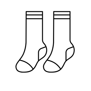 Kid's Cute Socks Neutral Thin Cotton Knit Crew Socks, Size XS