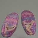 XIHALOOK Toddler Boys Girls House Slippers with Microfleece Lining Cozy Household Shoes Non-slip for Kids (8.5-9 Toddler, E Pink Colorful)