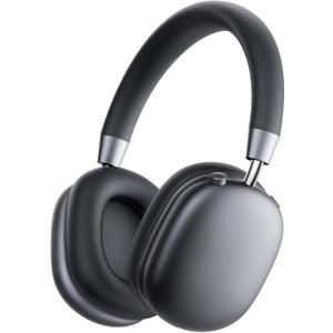 Picun F5 Active Noise Cancelling Headphones, Wireless Bluetooth Headphone, Over-Ear Headphones with Built-in Mic, 30H Playtime, Custom EQ via App, Deep bass headsets for Travel, Office, Home, Gray (Deep Sky Grey)