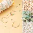Xylise Jewelry Making Supplies Kit Natural Stone Beads for Irregular Natural Stone with for DIY Craft Bracelet Necklace Earrings for Adults 