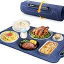 Extra-Large Warming Mat for Food - 3 Temp Levels Food Warmers, Foldable Electric Warming Tray with Child Safety Lock, Auto-Shutoff, Full Surface Heating Silicone Heating Tray for Gatherings, Parties