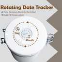 Coffee Grinds Container-750 ml (25 oz) Airtight Stainless Steel Jar with Bamboo Spoons Lids Coffee Grinds Holder