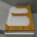 Seven Sparta 3 Tier Fruit Bowl for Kitchen Counter (PLUS Series) / Ceramic Serving Bowls with Bamboo Stand/Big Size Tiered Fruit Basket for Fruit Vegetable Storage, Dessert, Salad Buffet Server