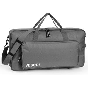 Pedalboard Bag for Guitar Pedal Board - Fits Boss ME-80 / GT-100 / ME-90 - Fleece Lined 23.6 x 11.4 x 3.5 Inch Carry Case - Grey