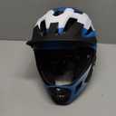 ROCKBROS Kids Bike Helmet Adjustable Detachable Full Face Bike Helmet for Children Bicycle, Skateboard, Scooter, Protective Gear (Small, Blue White Black)