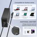 YURCIPWE Surface Pro Charger 65W, Surface Laptop Charger Compatible with Microsoft Surface Pro 11/10/9/8/7+/7/6/5/4/X, Surface Laptop 5/4/3/2, Surface Book 3/2, Surface Go 3/2/1 with 8.8ft Power Cord